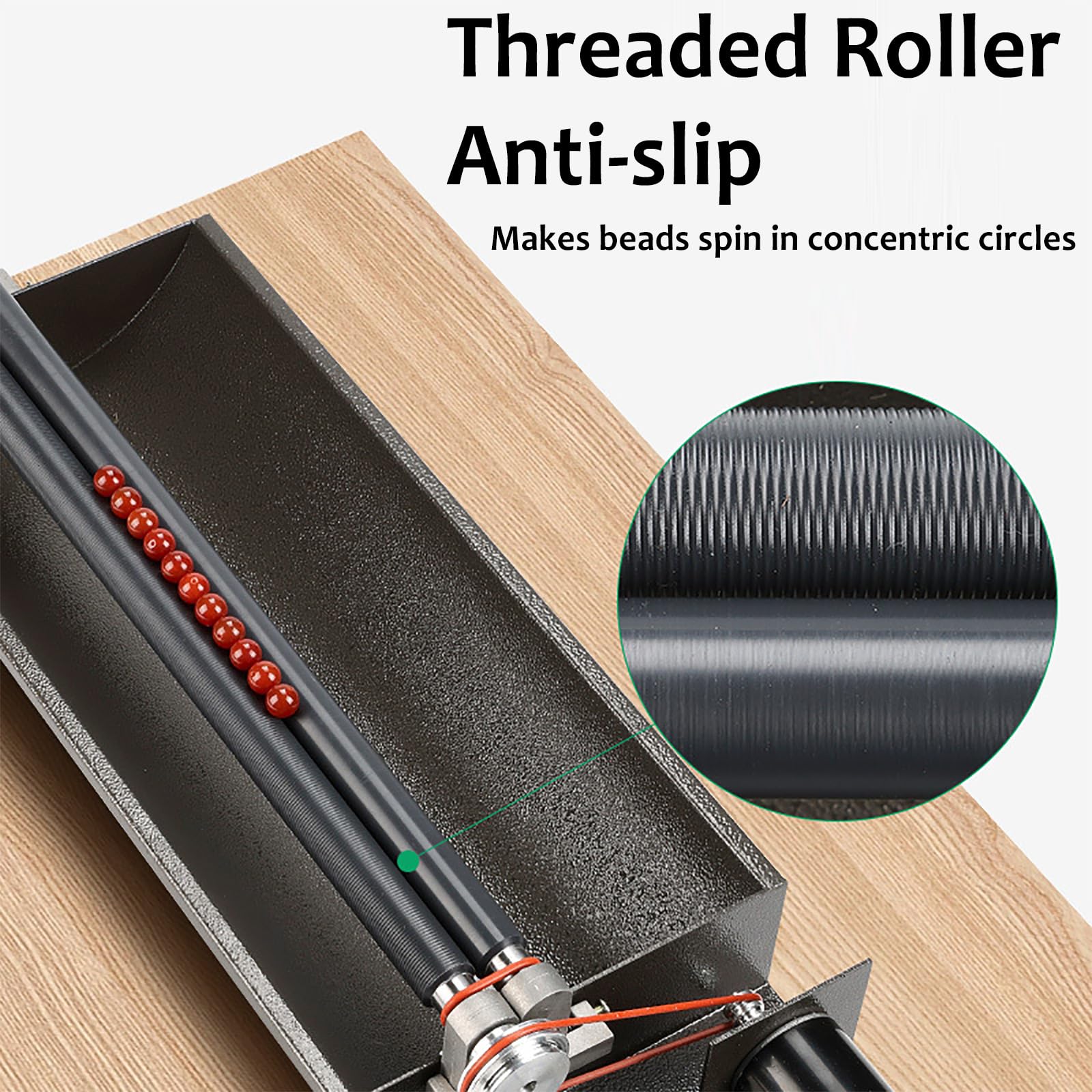 Spinner elettrico per perline, 30 W, strumento per infilare perline a binario singolo, velocità regolabile 3500 giri/min, per infilare con precisione le perline nella creazione di gioielli e