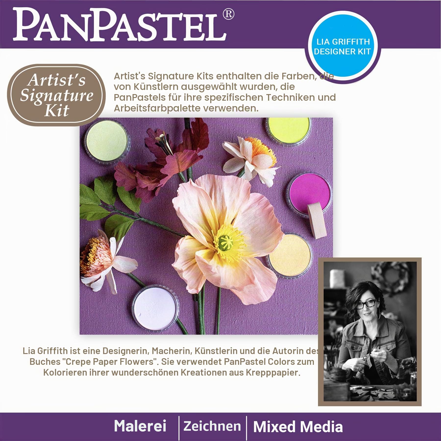 Colorfin, PanPastel Artists' Pastels, 7-Color Lia Griffith Designer Kit (30083)