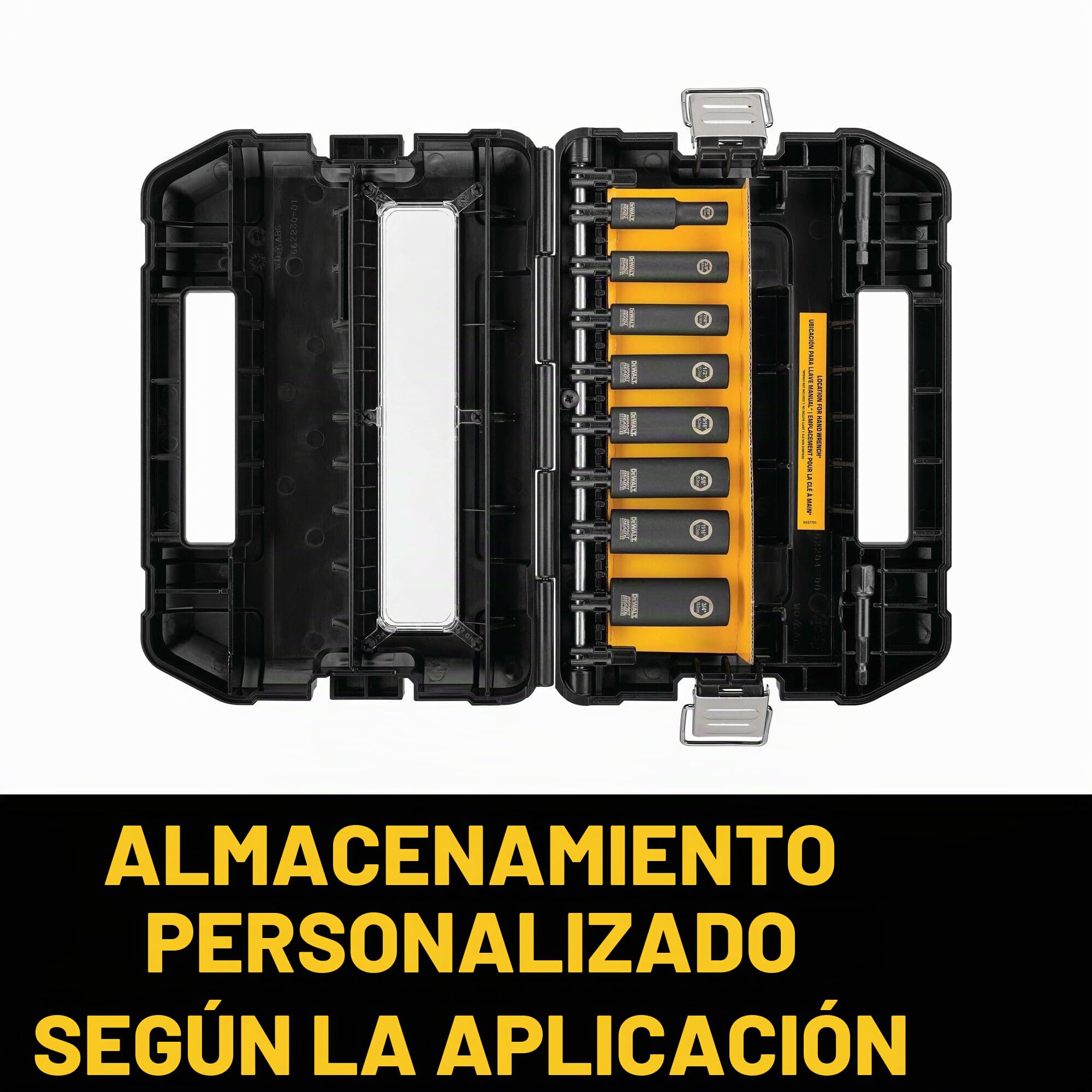 DEWALT DW22838 3/8-Inch 10-Piece IMPACT READY Socket Set