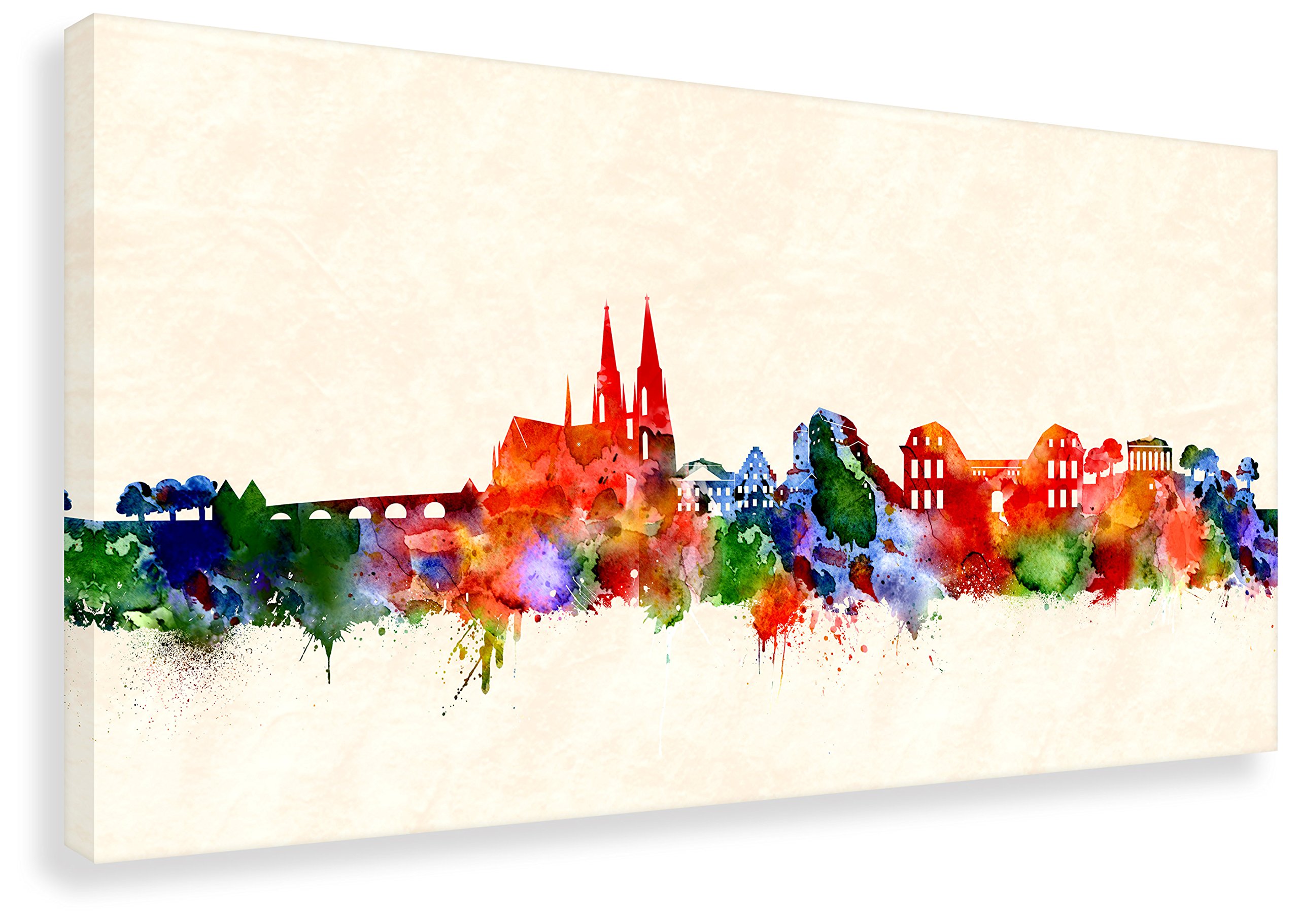 Tableau toile murale encadrée peinte nu 60 x 90 cm