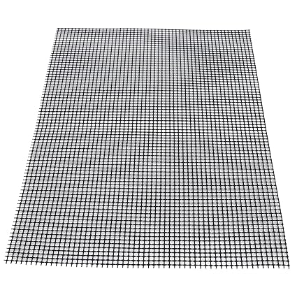 FRESHOME BBQ Mesh Grill Mat - Non-Stick, Rust-Resistant, Reusable, Easy Clean, Heat Resistant to 260?C / 500?F