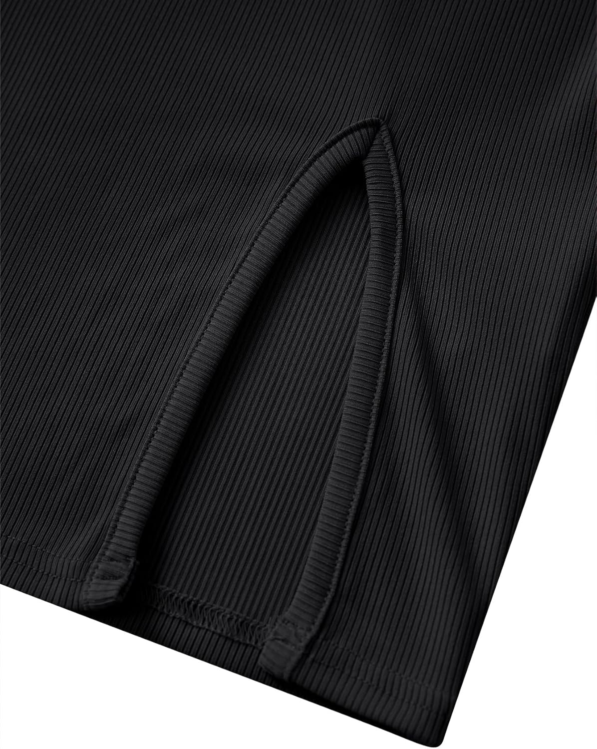 Rooscier Women's V Neck Long Sleeve Side Split Sexy Bodycon Cocktail Mini Dress - Image 6