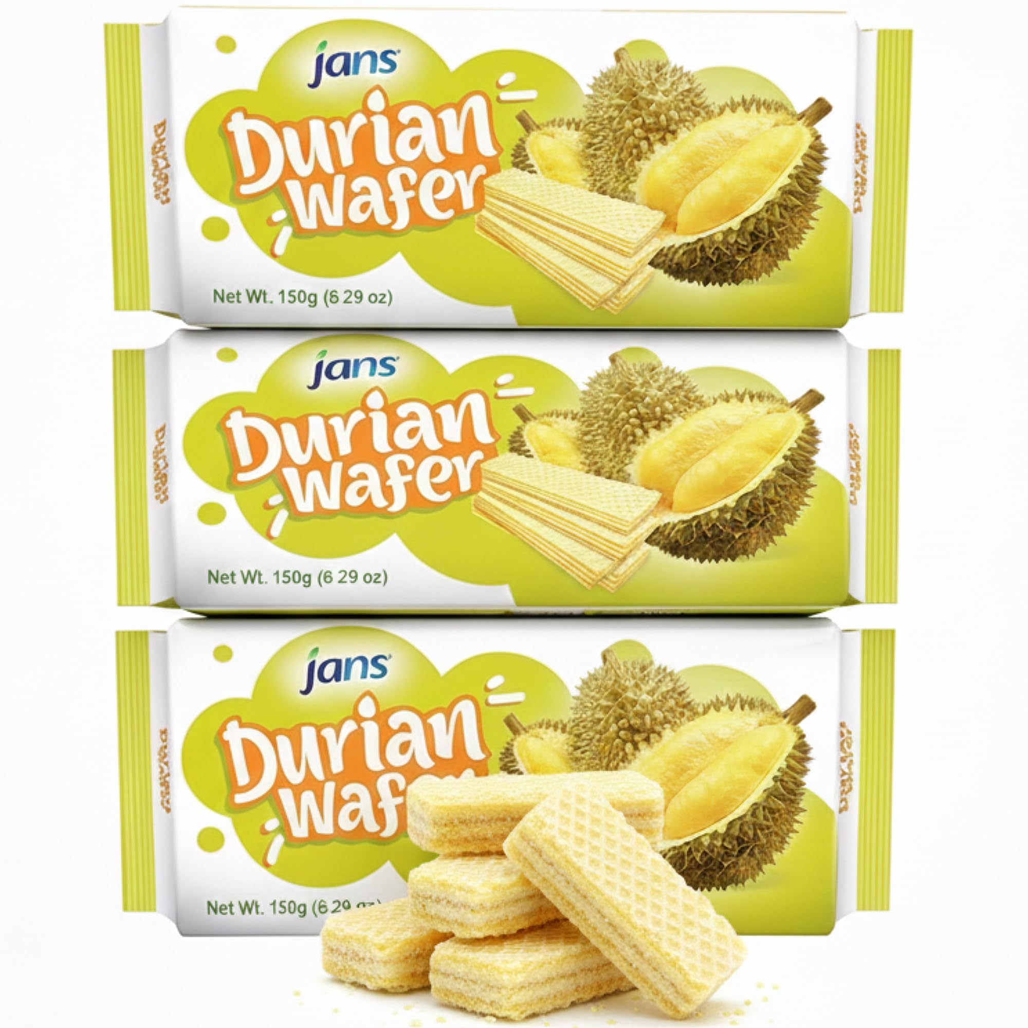 Jans Durian Wafers (5.3 oz - Pack of 3)
