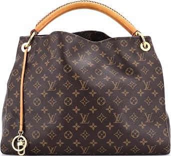 Pre-Loved Artsy Handbag Monogram Canvas MM, Brown