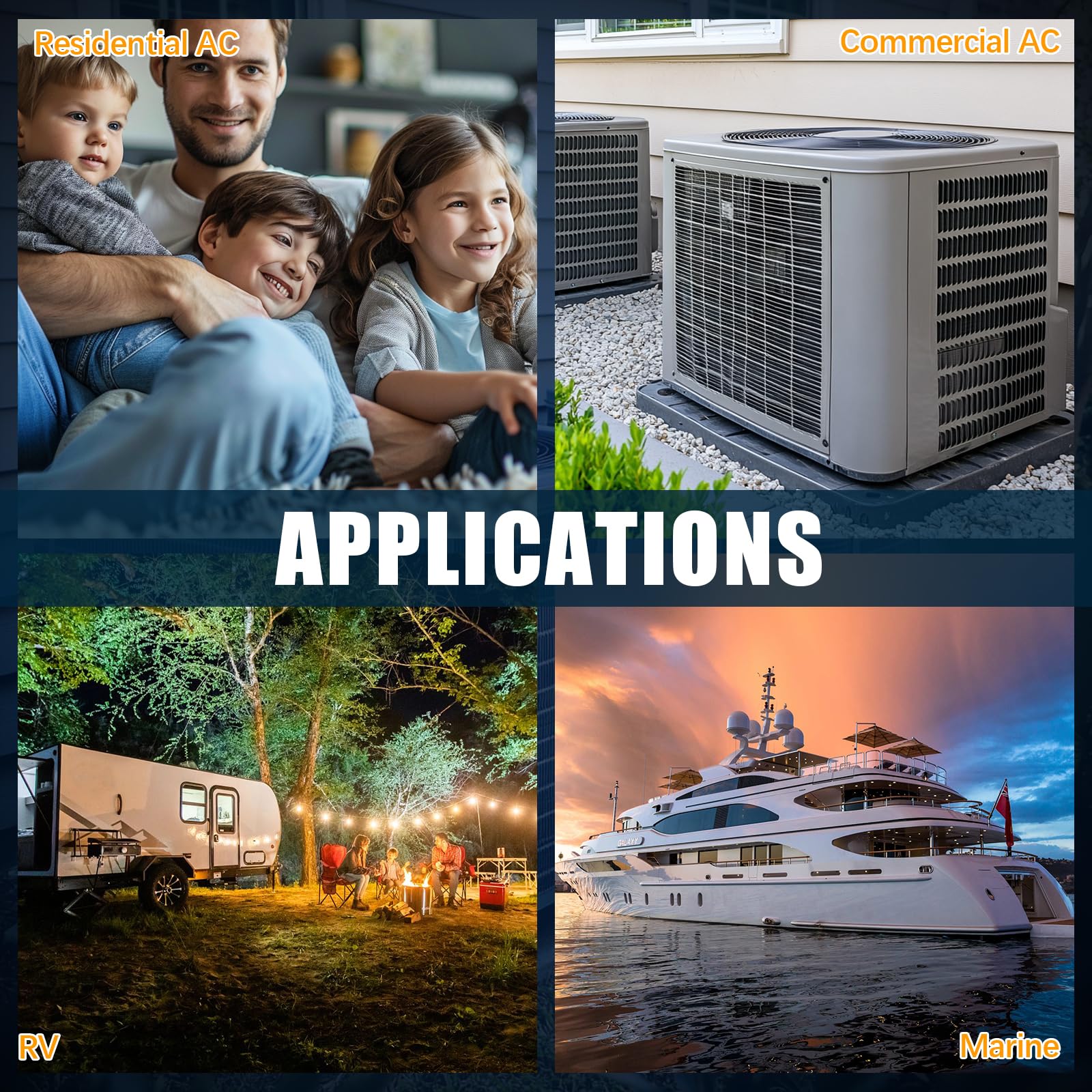 16-32A Soft Start Module per 4-7 tonnellate condizionatori d'aria HVAC residenziali, protezione inversa motore, kit di avviamento graduale AC sostituire per il sistema del generatore
