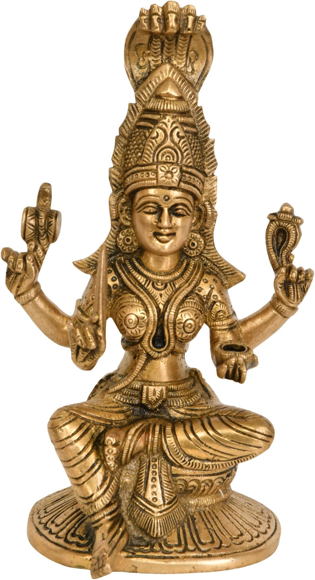 Goddess Mariamman - Brass Statue