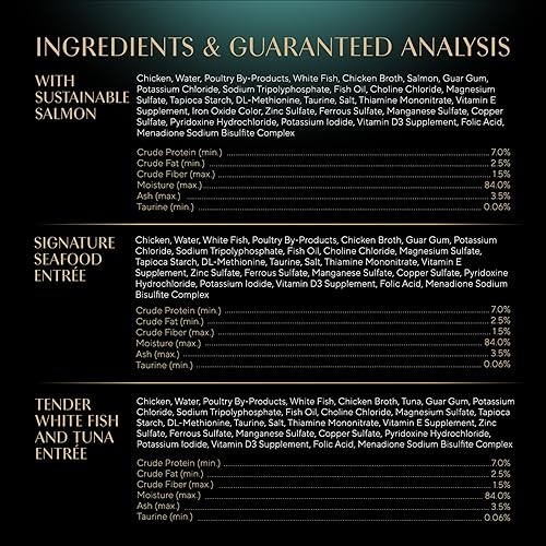 Vista 8 de SHEBA - Paquete variado de paté húmedo para gatos, mariscos exclusivos, salmón delicado y pescado blanco y atún tiernos, Perfect Portions, bandejas