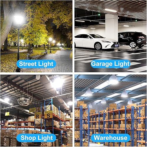 Miniatura 9 de Paquete de 2 bombillas LED equivalentes a 250 W, 3600 lúmenes, 6000 K, luz diurna de 30 W, base media E26E27 para garaje, fábrica, almacén, patio