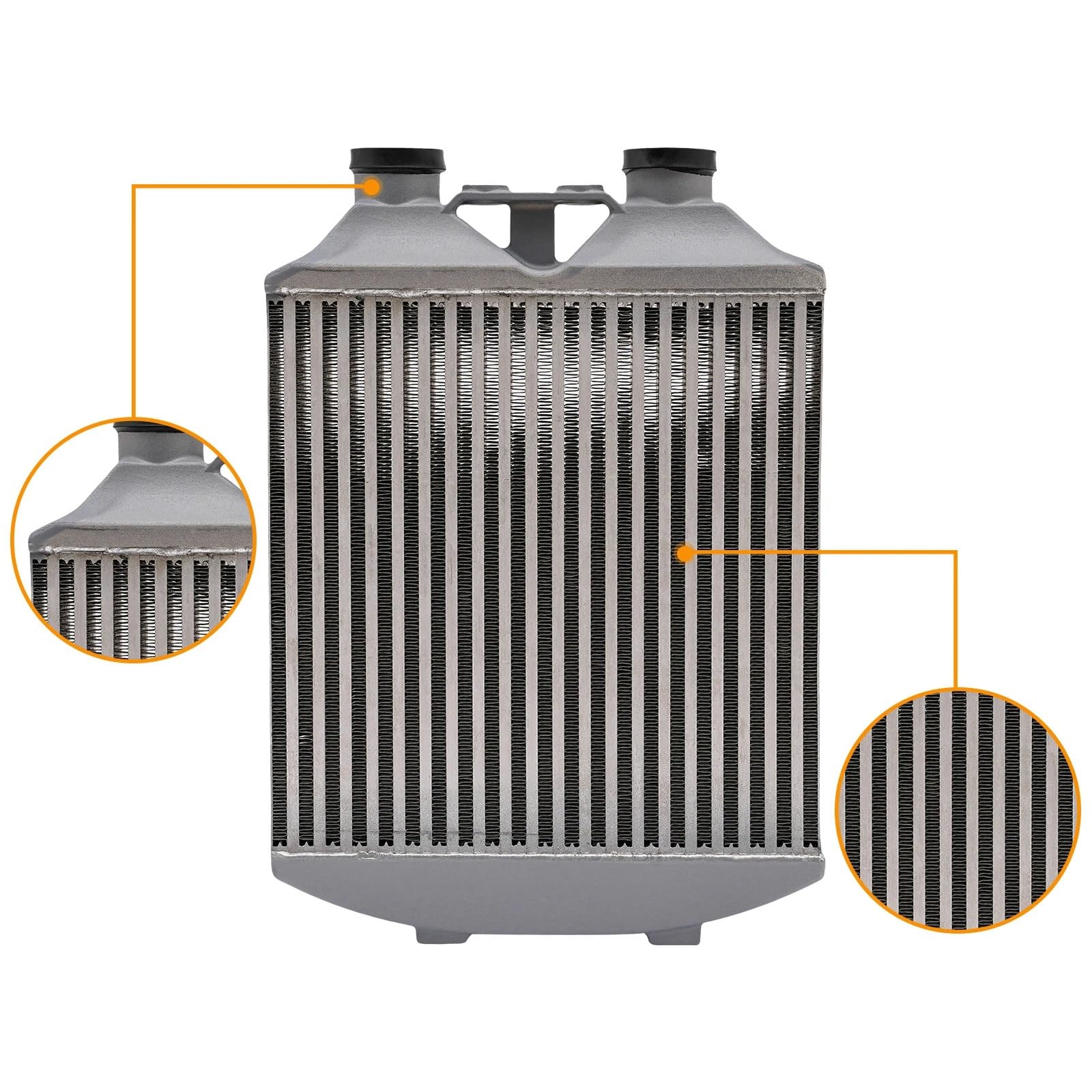 rdzeń nagrzewnicy auto Pasuje do Seat Ibiza Mk4 Vw Polo 9N3 dwurzędowa rura ze stopu aluminium Intercooler wymiana chłodnicy chłodzącej