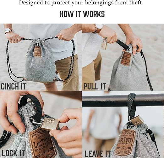 LOCTOTE Flak Sack II - World's Toughest Theft-Resistant Drawstring