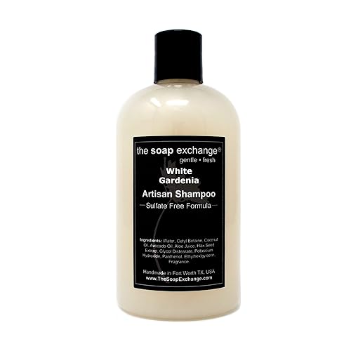 Miniatura 4 de The Soap Exchange Champú para el cabello  Aroma de Gardenia blanca  Hecho a mano 12 fl oz  12.0 fl oz Cuidado natural del cabello artesanal, suave,