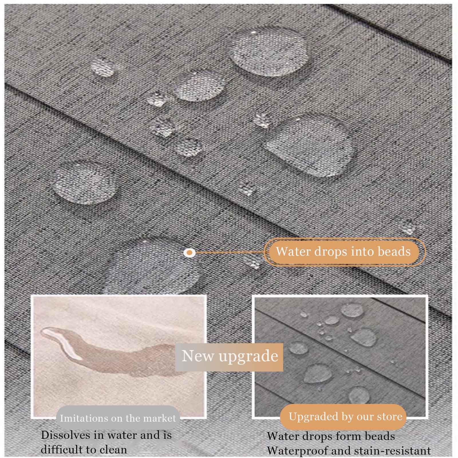 Wodoodporne zasłony do szafek z prowadnicami przesuwnymi, wielofunkcyjne zasłony do kuchni i szafek na buty, 2 panele (wys. 110 cm / 90 cm) stylowe rozwiązanie do przechowywania