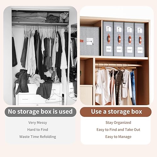 Miniatura 5 de Paquete de 2 bolsas de almacenamiento grandes para edredones y mantas, organizadores de mantas resistentes de 70 litros con paredes reforzadas,