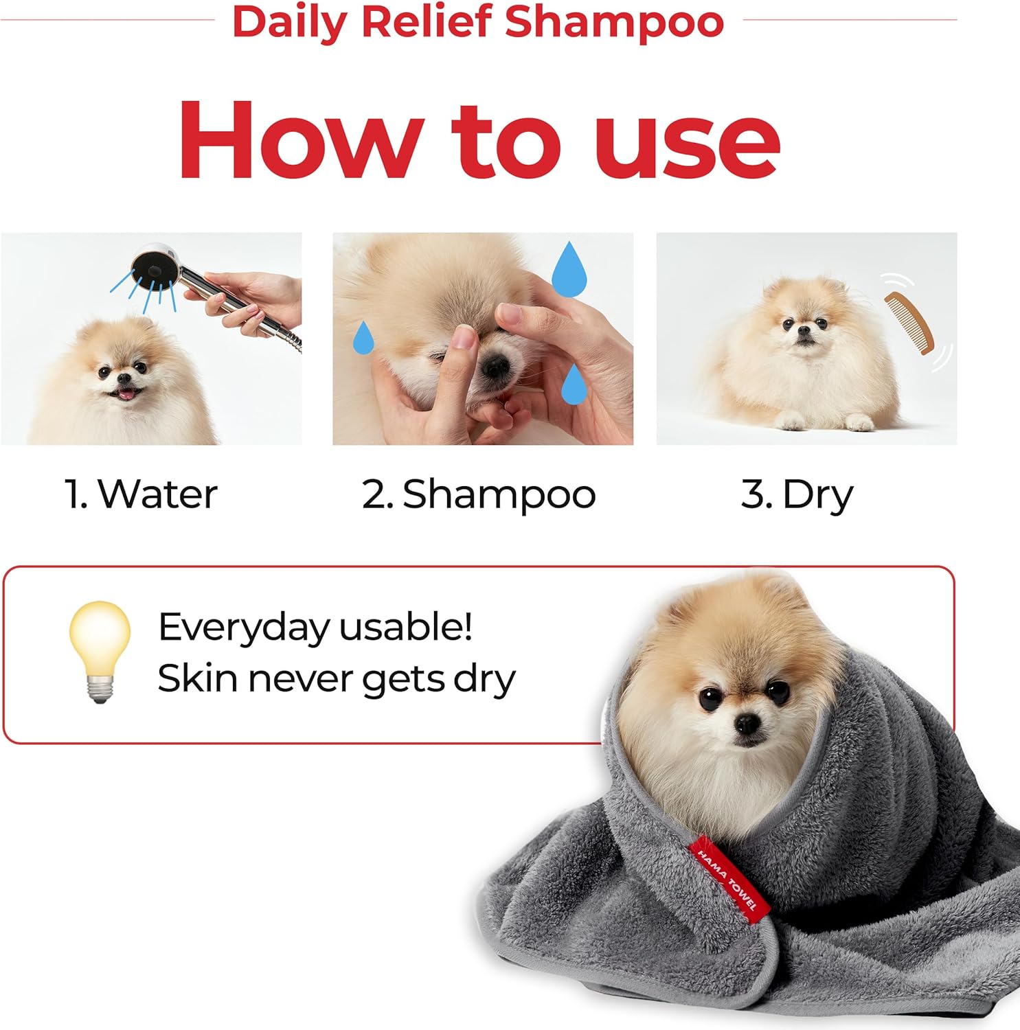 JAYU PET Daily Relief Shampoo - Vet Approved for Itchy Sensitive Skin, Natural Ingredients for Allergies. Moisturizing, Deodorizes Smelly Dogs, Best Odor Eliminating Dog Shampoo (10.1oz) 9 8124dhdiauL. AC SL1500