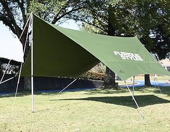 Amazon | Fungoal テントポール [シルバー] [2本] 伸縮 タープ