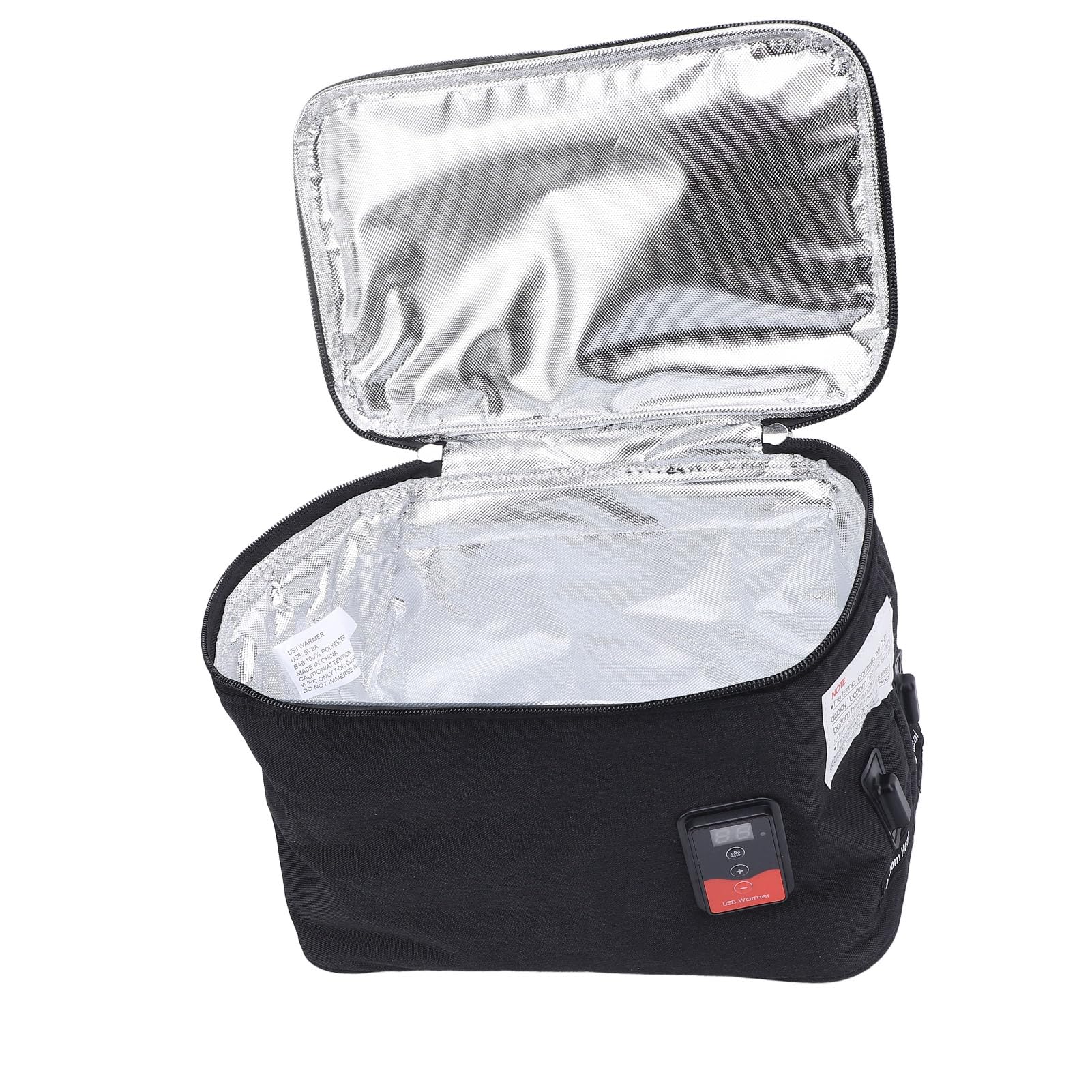 Fabater Borsa Scaldavivande USB Multifunzionale, Temperatura Regolabile, Borsa Isolante da Viaggio in Auto, Tessuto Oxford