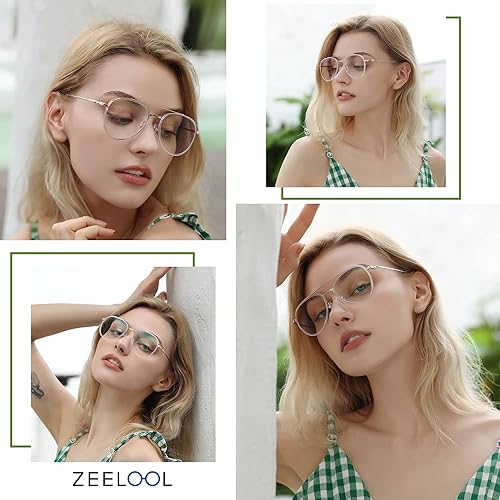 Miniatura 2 de Zeelool Readers Chic TR90 - Lentes de lectura estilo aviador para mujer con revestimiento antirreflectante estándar Ellis TX531583-03