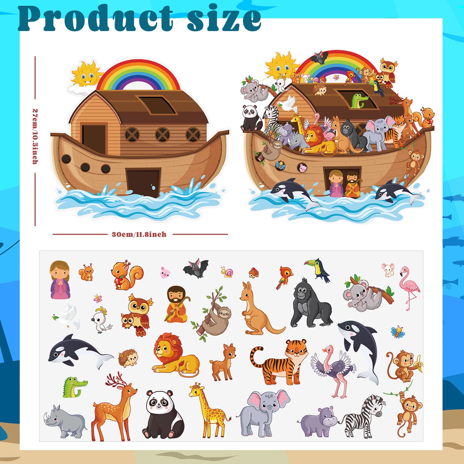 Amazon.com: 12 Set Noah's Ark Animal Sticker Scene Include Noah's Ark Backgrounds and Sheets Self Adhesive Animal Stickers Decorations Sunday School Crafts for Kids Classroom : Toys & Games amazon-com-12-set-noah-s-ark-animal-sticker-scene-include-noah-s-ark-backgrounds-and-sheets-self-adhesive-animal-stickers-decorations-sunday-school-crafts-for-kids-classroom-toys-games