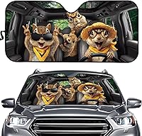 Vista 39 de SEANATIVE Parasol para ventana frontal con bandera estadounidense negra, para mujeres y hombres, bloqueo de calor, para la mayoría de automóviles