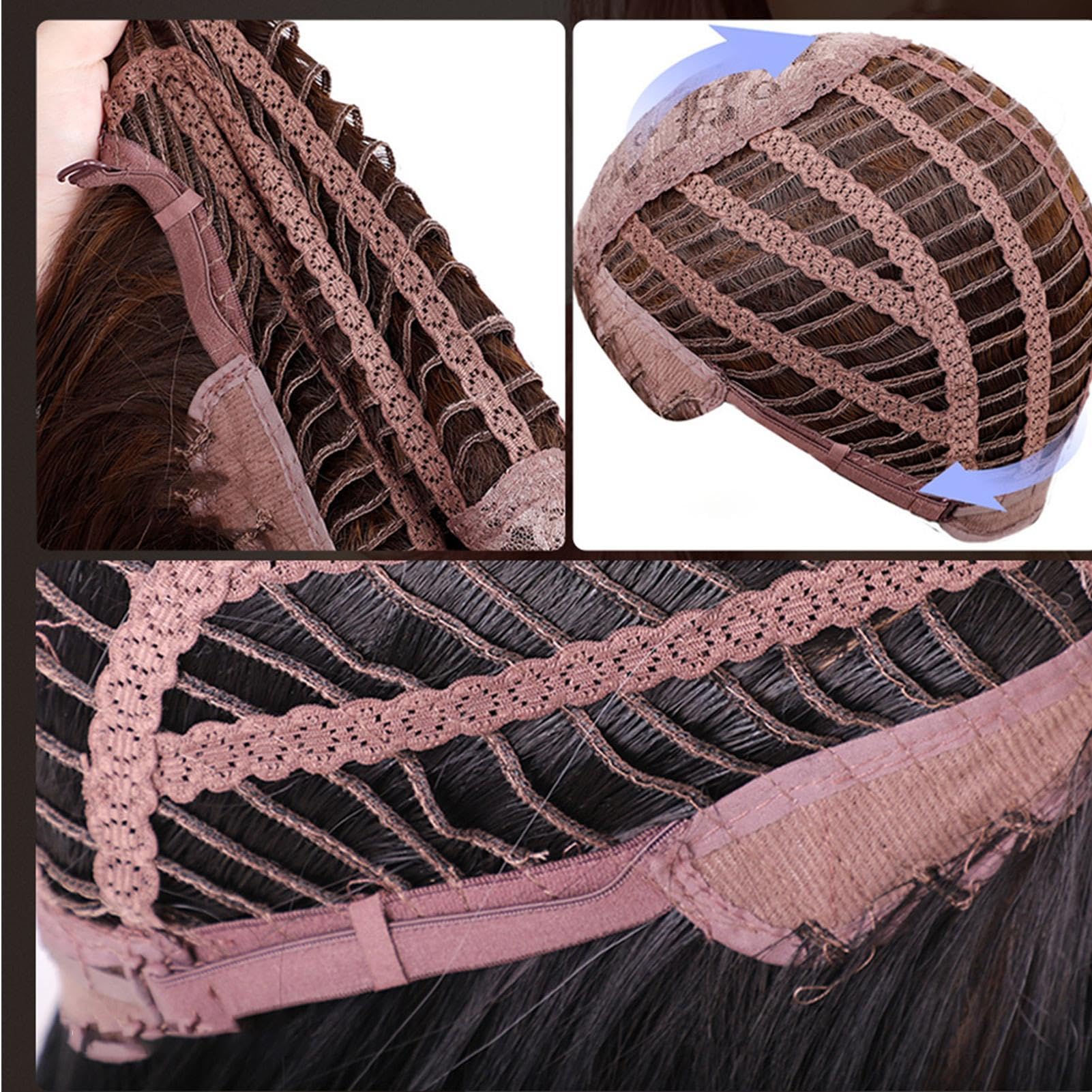 Donne parrucche per capelli naturali, parrucche da costume da donna Wavy