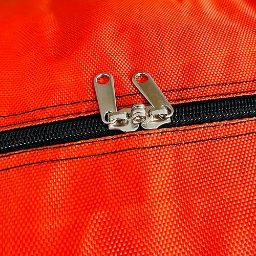 Miniatura 2 de DoYiKe Bolsa de lona de almacenamiento extra grande con cremalleras y asas, bolsa de lona plegable grande para viajes