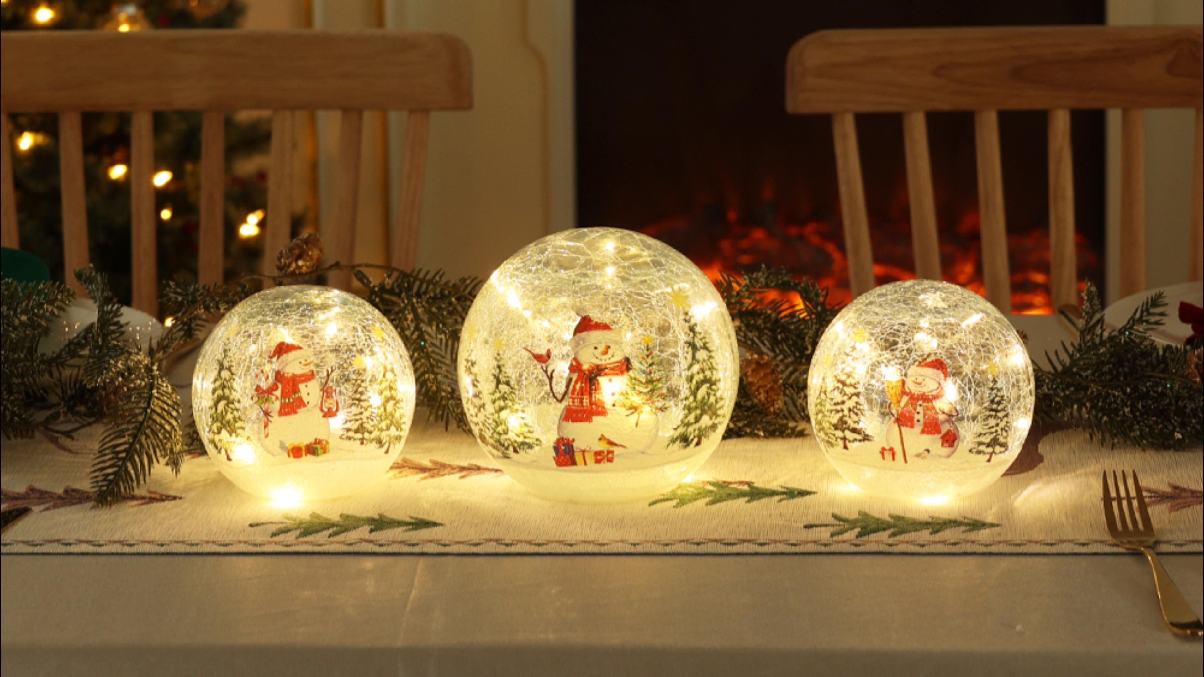 Amazon.com: YEAHOME Christmas Decorations Indoor,Set of 3 Snowman
