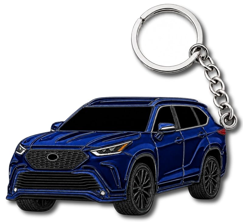 Chaveiro de Metal Highlander e Grand Highlander Azul FOUR WHEEL BEAST