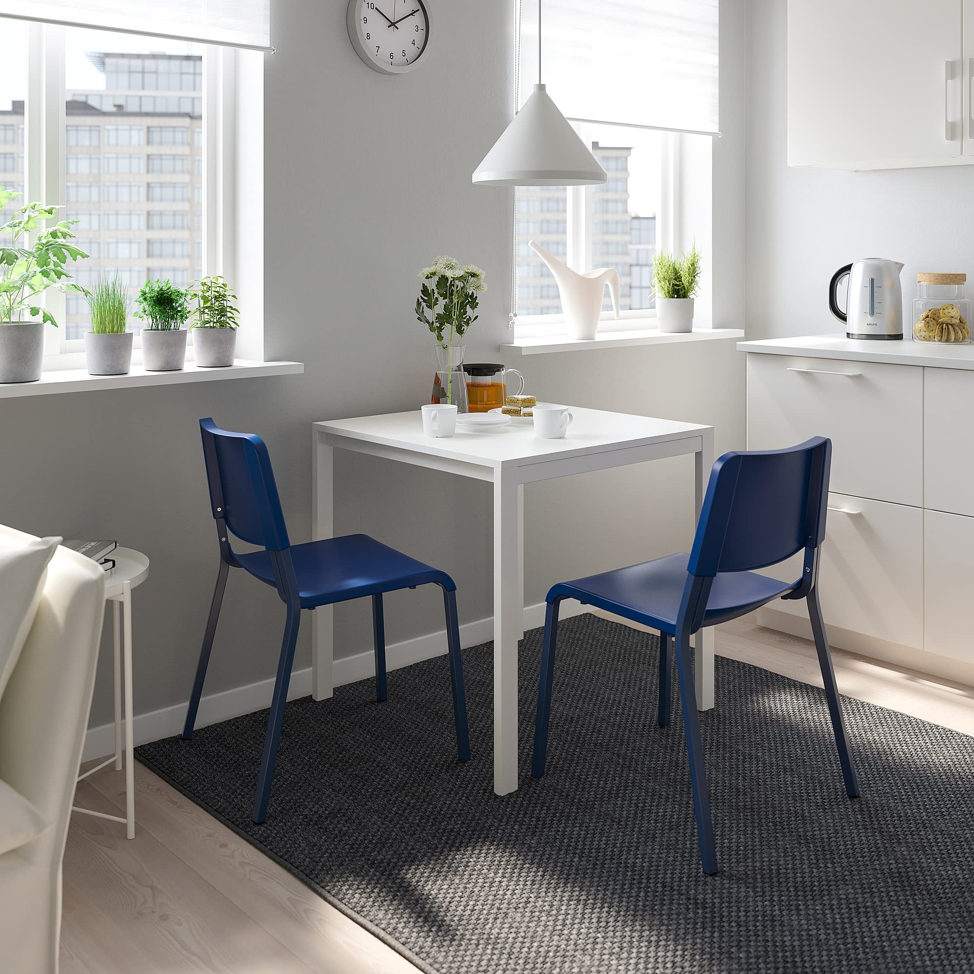 Ikea TEODORES Chaise Bleu