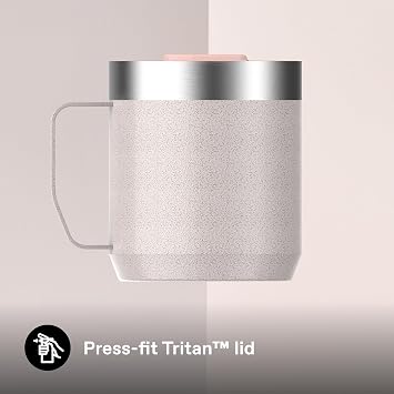 Stanley Classic Legendary Camp Mug Paslanmaz Çelik Termos Bardak, 0.35 L, Hammertone Pembe Kuvars