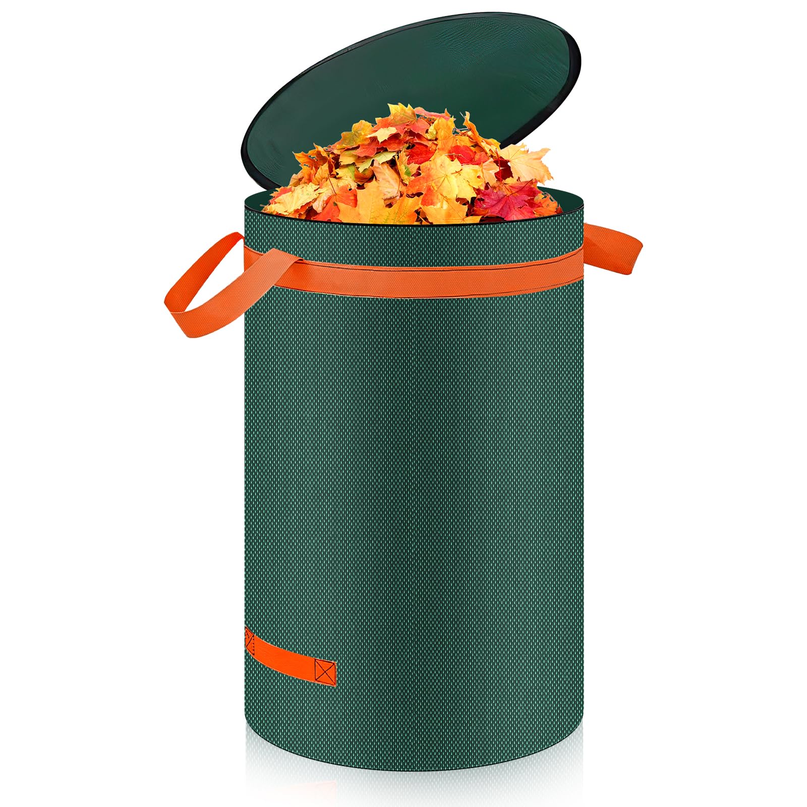 Sacco Rifiuti Giardino Impermeabile Sacco Giardinaggio 272L Autoportante - 3 Maniglie Per Foglie E Rifiuti Corteccia Per Giardino - 13