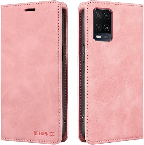 Miniatura 2 de Funda para teléfono compatible con Oppo A54 4GA55 5GA53 5GA16 4GA16SA54SA55 4GRealme V11 5G con tarjetero y tapa abatible, bloqueo RFID, funda de