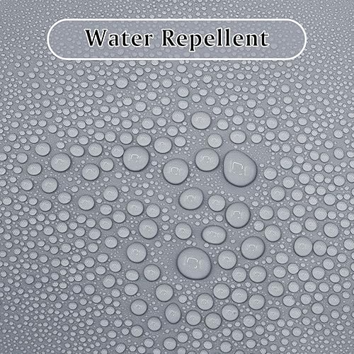 Miniatura 3 de timecity Juego de cortina de ducha de plástico gris con 12 ganchos blancos para ventana superior transparente, cortina de bañera de PEVA, cortina de