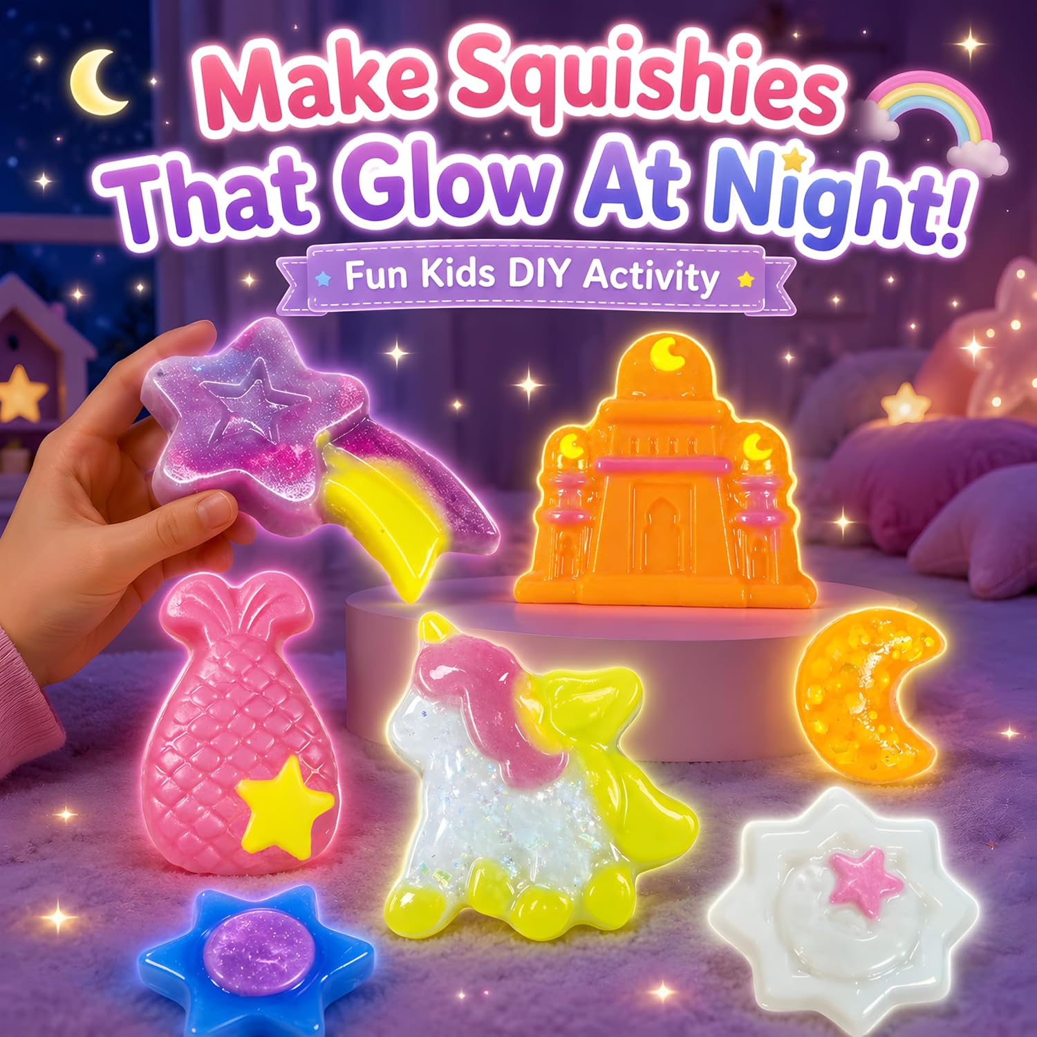 Unicorn Squishy Making Kit DIY Squishy Toys Craft Kit for Kids Ages 6-12 image 5