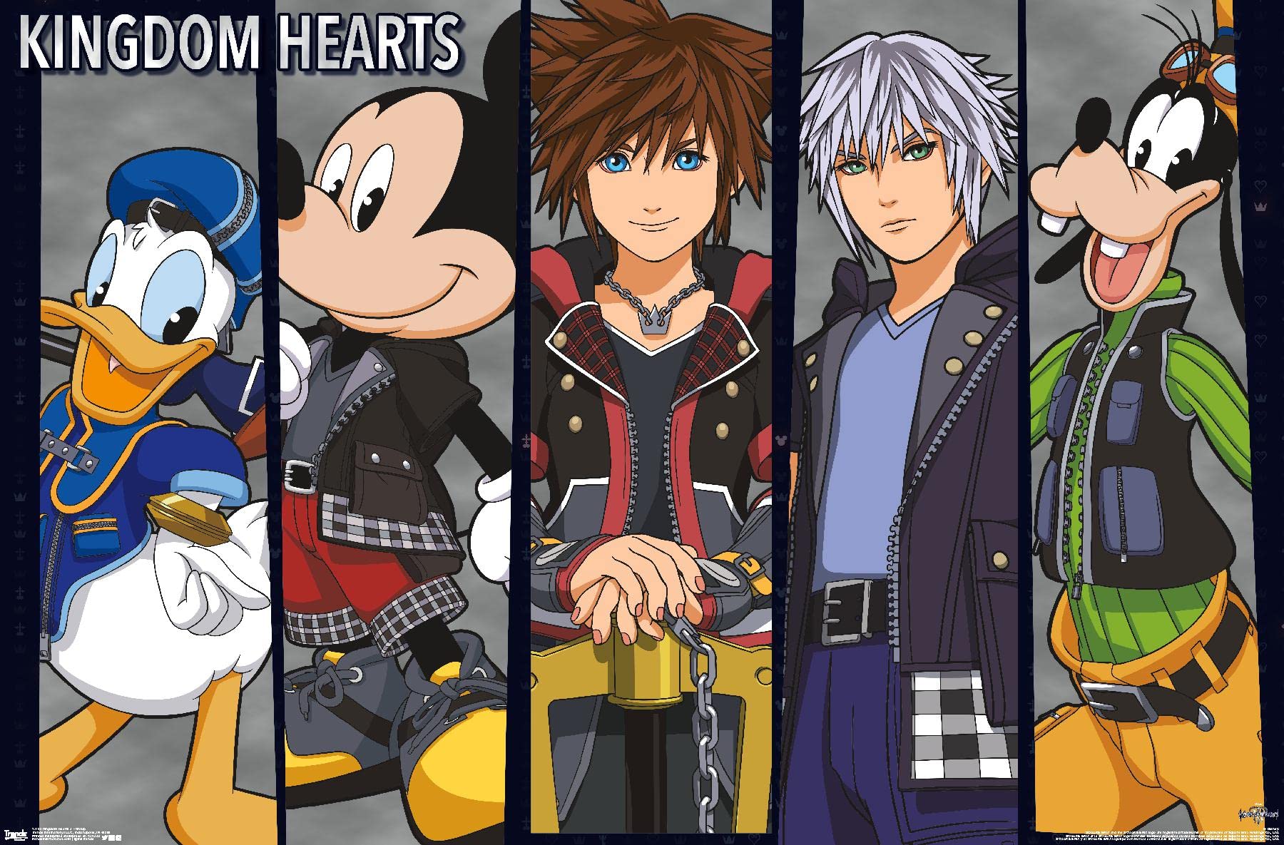Disney Kingdom Hearts 3 - Group Wall Poster, 22.375" x 34", Unframed Version