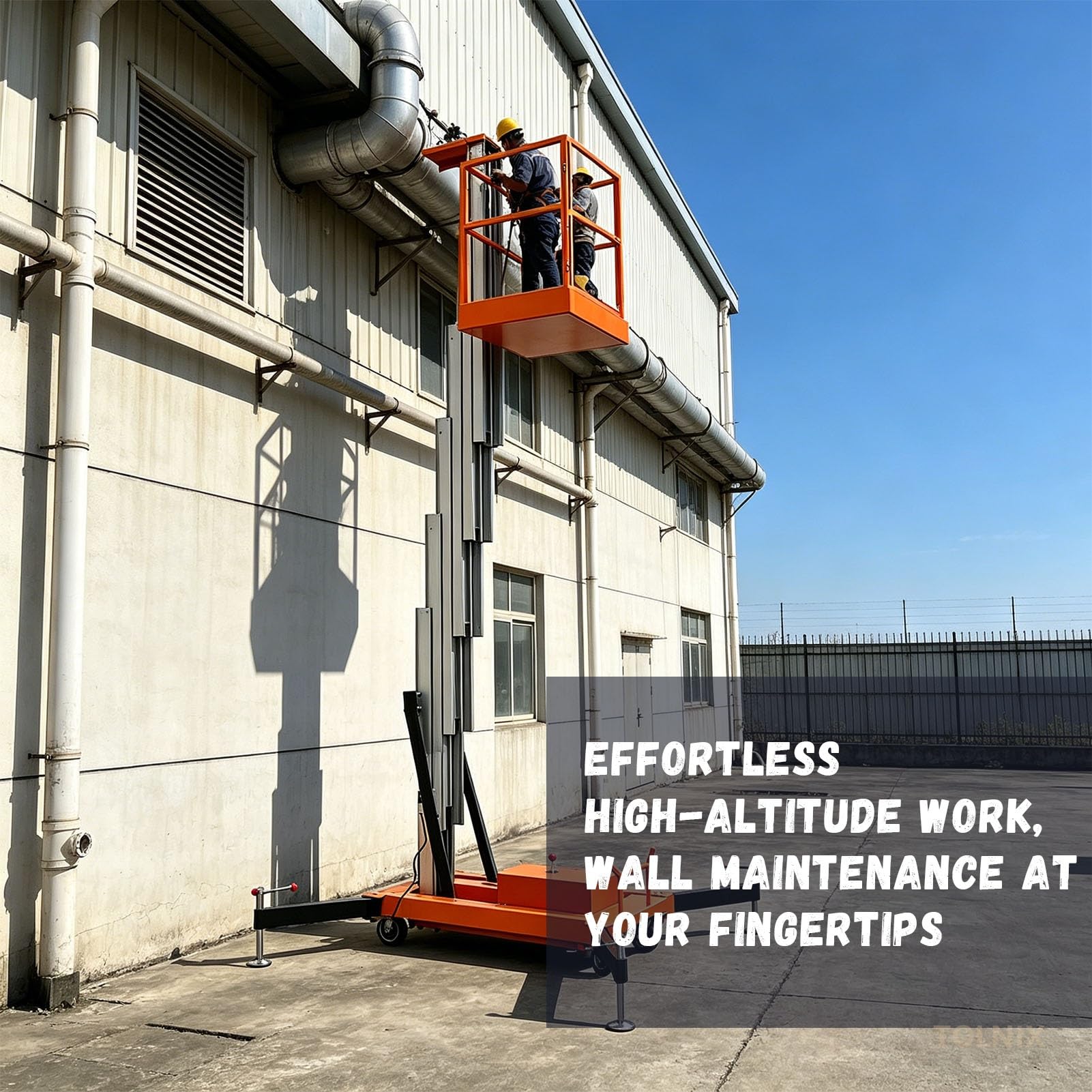 Piattaforma elettrica dell'impalcatura, 2000LB di capacità dell'ascensore idraulico con guardrail, piattaforma mobile di lavoro aereo di 10-43ft per il magazzino, la logistica & la manutenzione