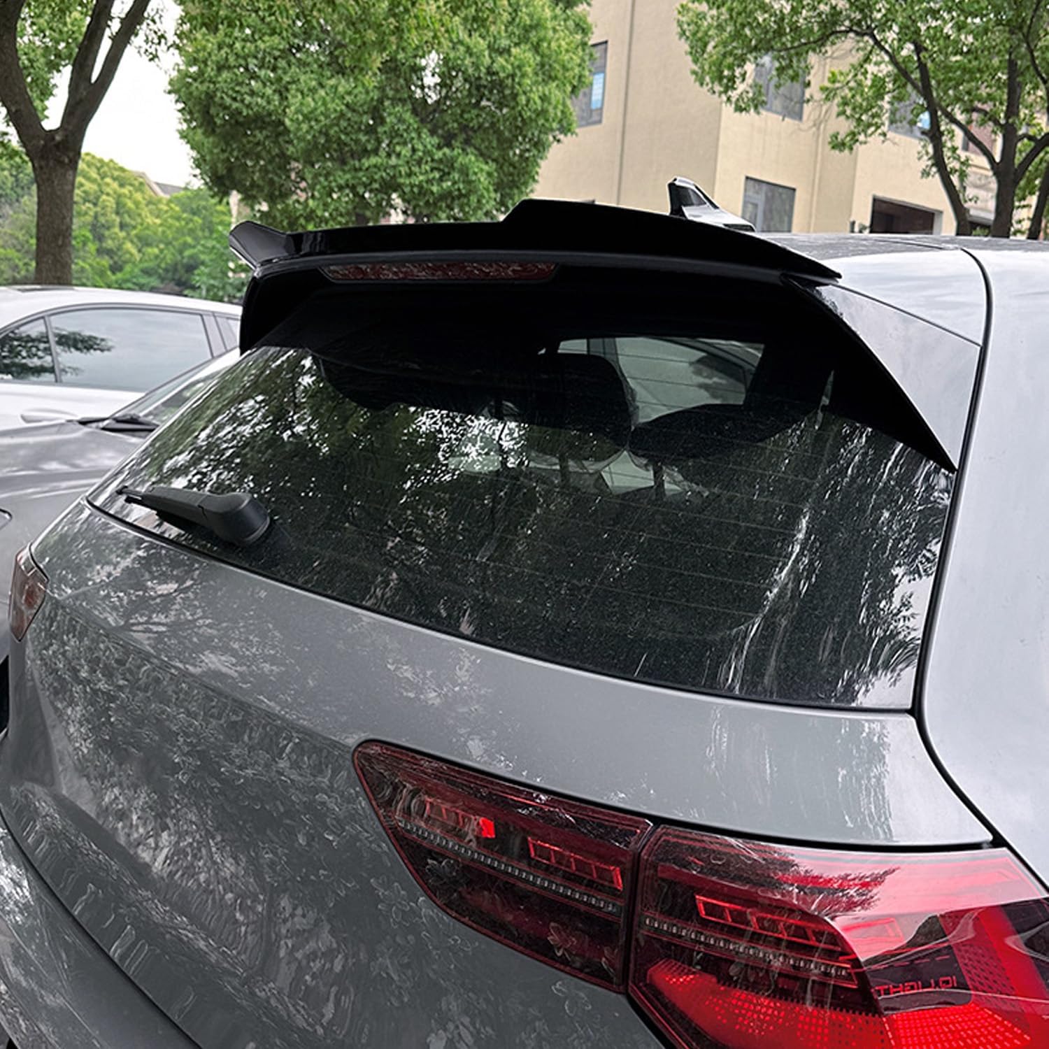 Auto Roof Spoiler,Car Rear Trunk Spoiler,Top Tail Spoiler Wing for Golf 8 MK8 GTI R GTD,Glossy Black