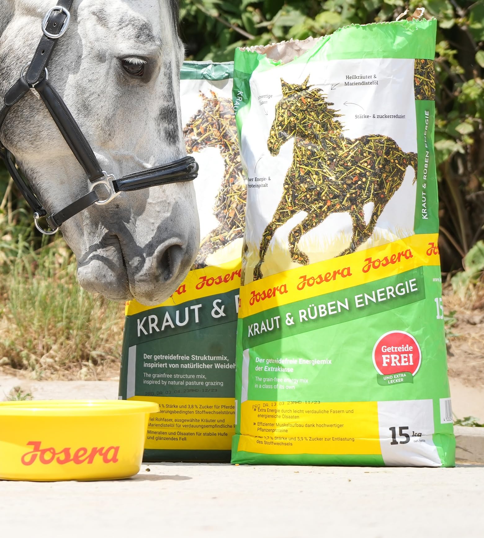 JOSERA Erba e barbabietole Energy (1 x 15 kg). cibo per cavalli di alta qualità. mix energetico di classe extra. ricetta senza cereali. costruzione muscolare efficiente