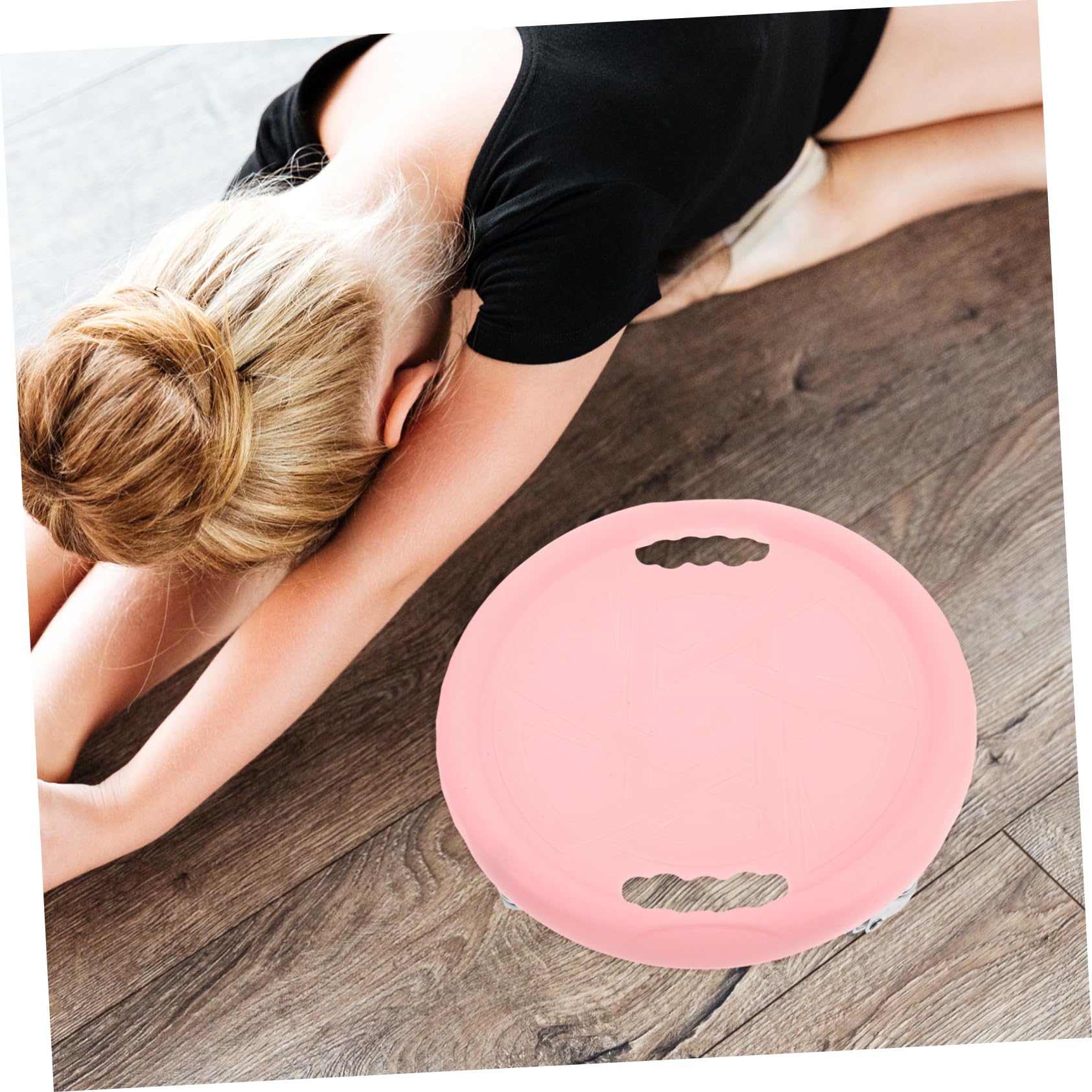 Rueda de Ejercicios Abdominales Rosa para Entrenamiento de Core
