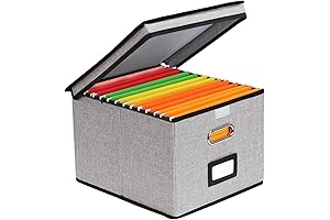 EOOUT Hanging File Boxes - Perfect for Organizing Your Letter-Size Documents