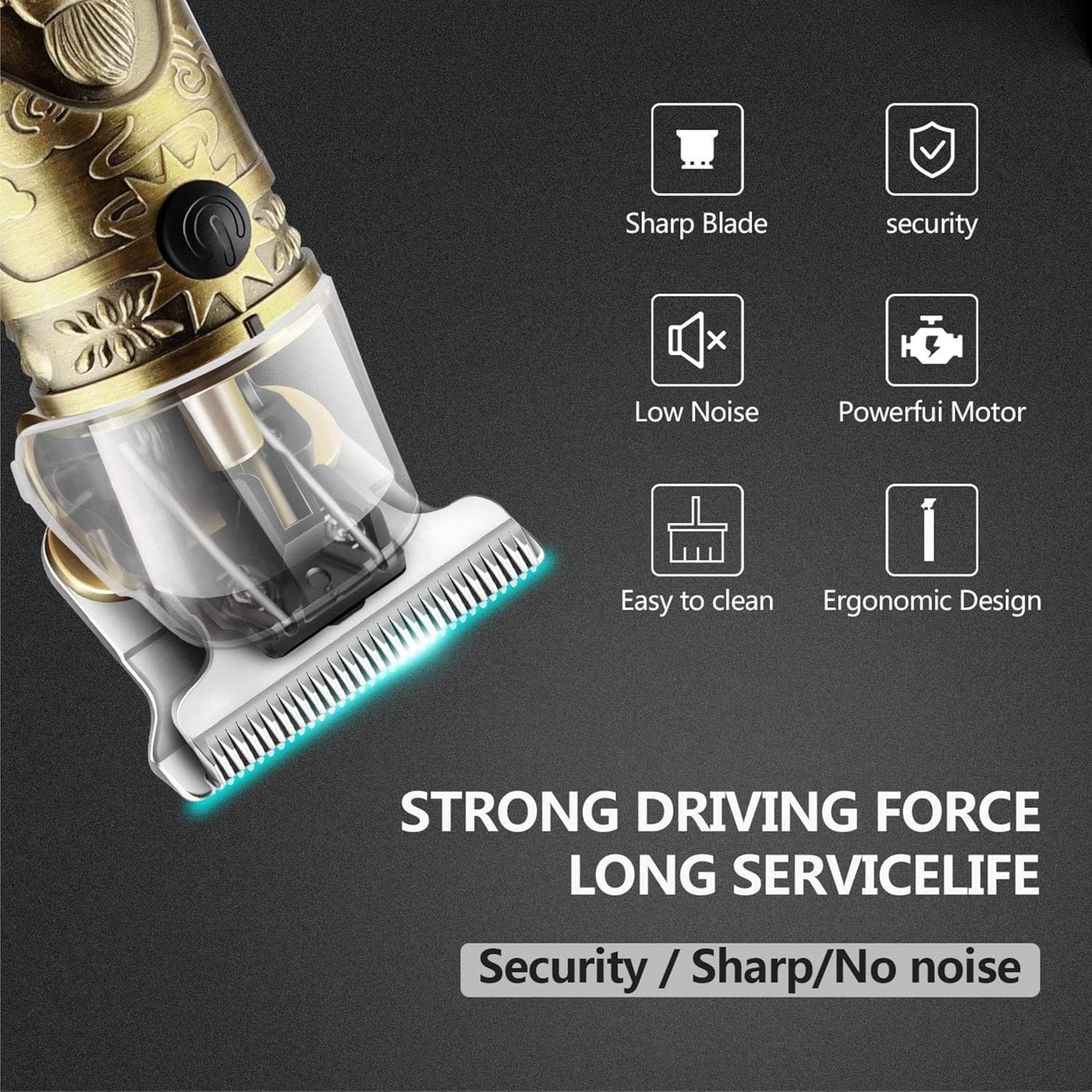 SHOPOBOX Hair Trimmer For Men Buddha Style Trimmer, Hair Clipper, Adjustable Blade Clipper, Hair Trimmer and Shaver For Men, Retro Oil Head Close Cut Precise hair Machine, metal(style-3) 4