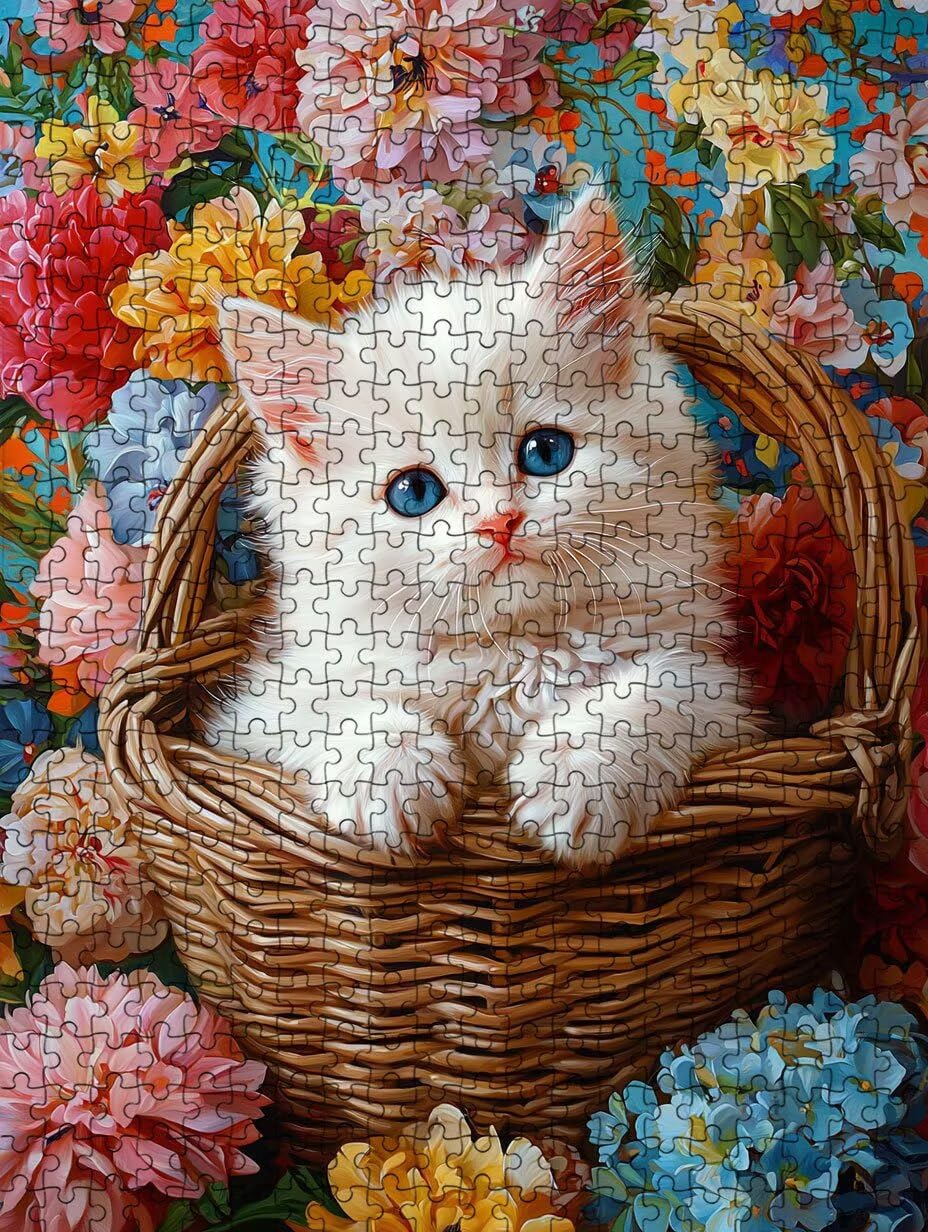 Dalia Katze Puzzle 2000 Teile, Klassische Puzzles, Geschicklichkeitsspiel Puzzle für Erwachsene, Puzzlespiele für Die Ganze Familie, Mit Schöner Verpackung, Dekoration Puzzles DX0YL3-179