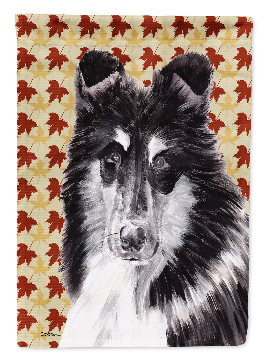Drapeau Automne Colley Noir et Blanc Décoration Jardin Toile Multicolore Caroline's