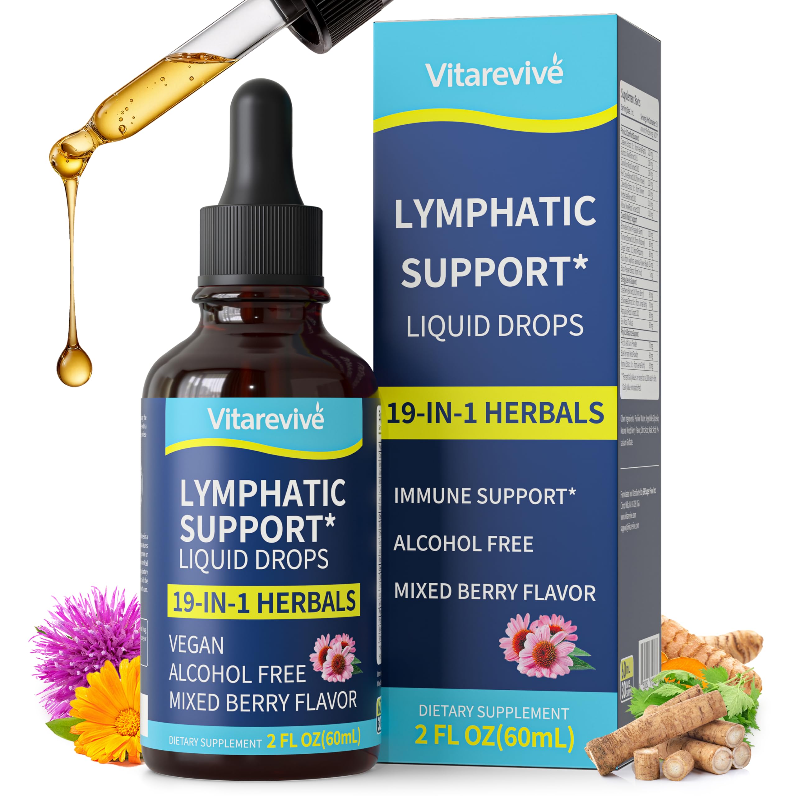 Vitarevive Suplemento Fitoterápico Líquido com Equinácea, 60 mL