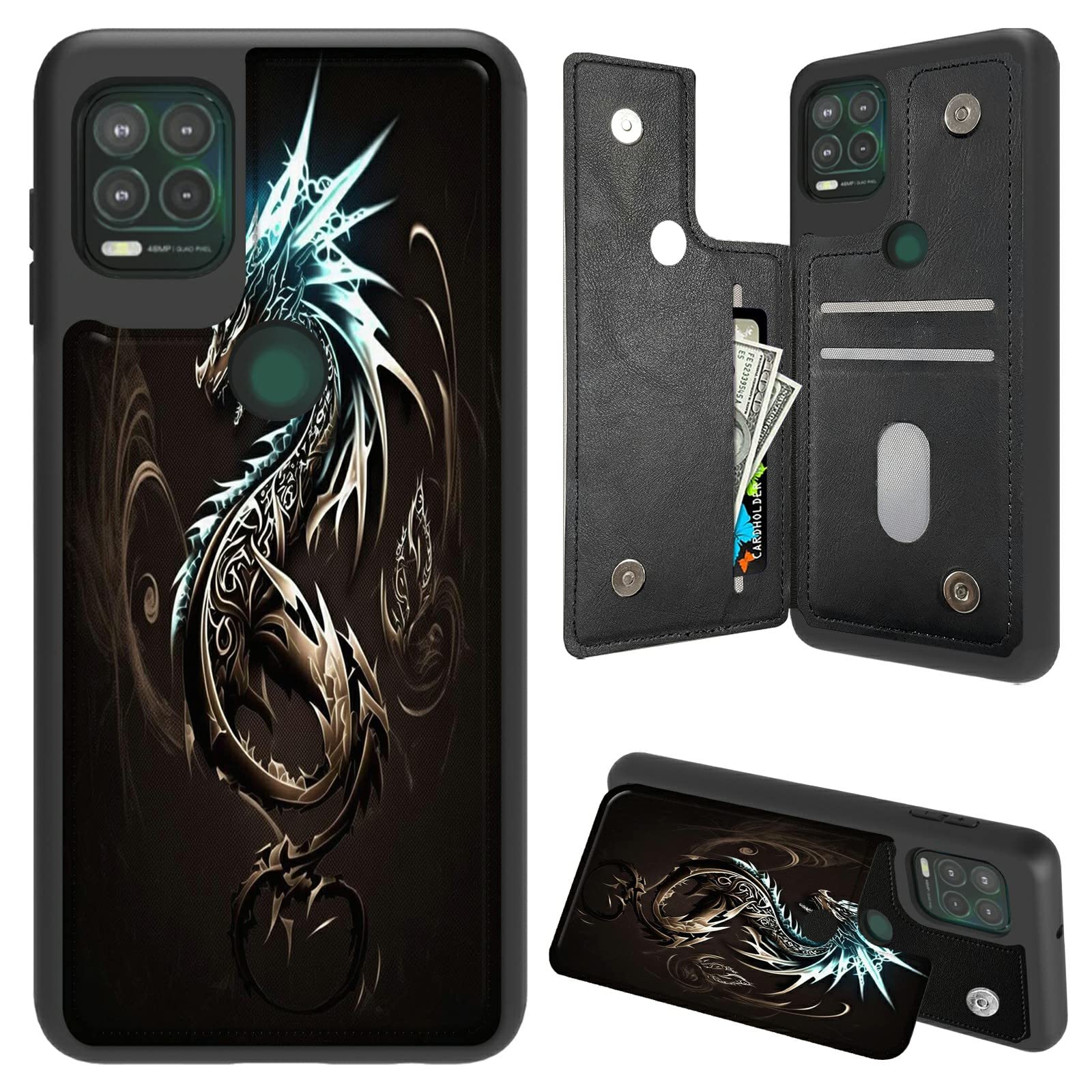 for Moto G Stylus 5G 2021 Wallet Case with Card Holder,Leather Kickstand Card Slots & Double Magnetic Clasp Protective Case for Motorola Moto G Stylus