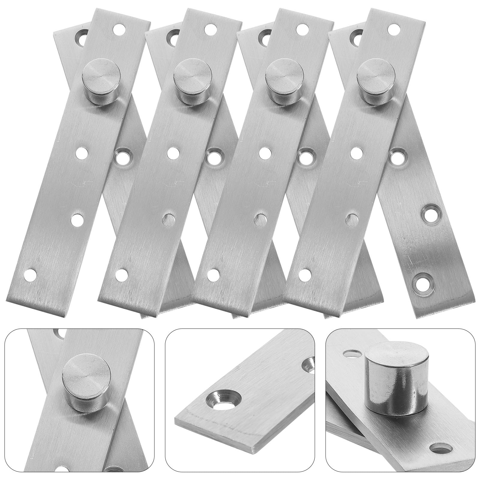 Bisagra Oculta Giratoria de 360 Grados para Puerta, 4 Piezas