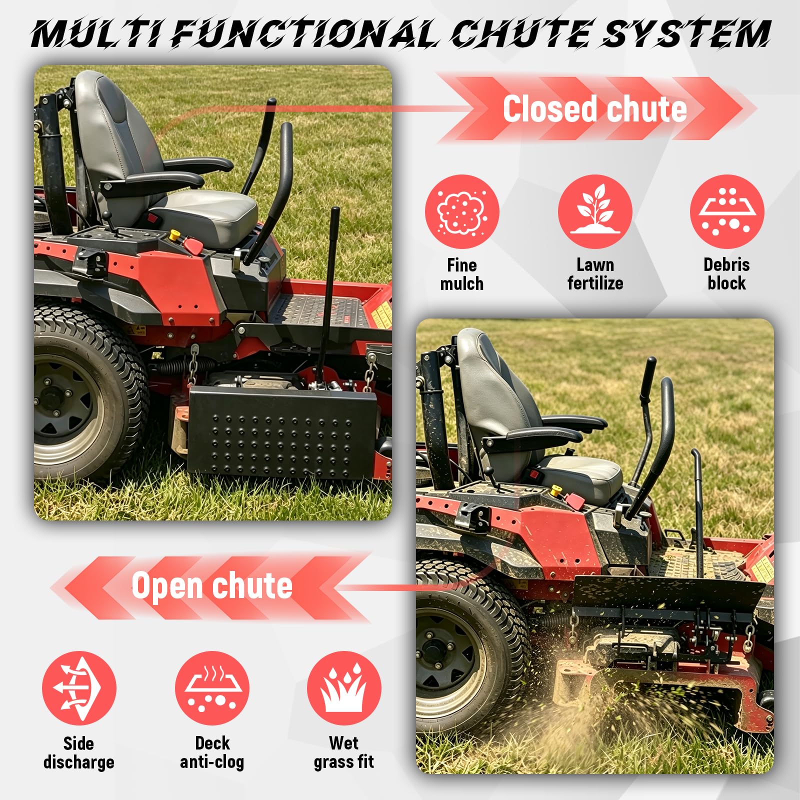 ACS6000ULS - Bloccaggio dello scivolo per tosaerba compatibile con tosaerba Ferris, Exmark, Gravely, Hustler e Toro, Kubota e la maggior parte delle falciatrici a raggio zero #088-6003-00