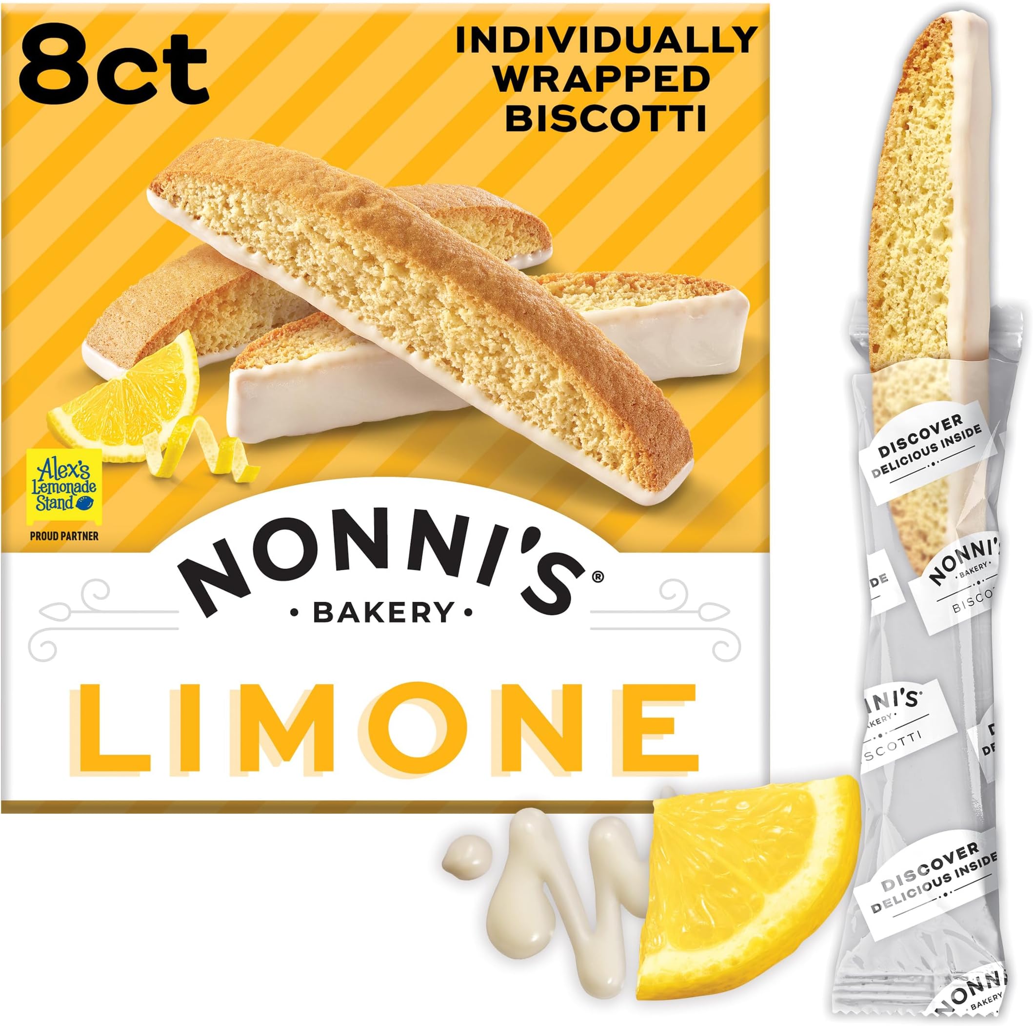 Nonni’S Limone Biscotti Lemon 6.88OZ