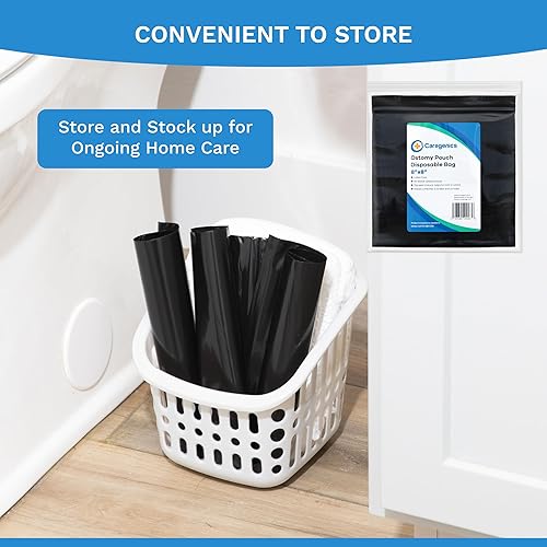 Miniatura 9 de Bolsa desechable para ostomía de 8 x 8 pulgadas (60 unidades en una bolsa)