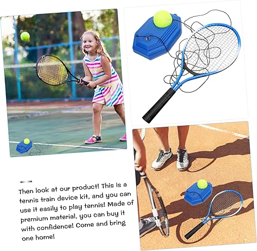 Miniatura 6 de BESPORTBLE 1 Set Tenis Entrenador de Tenis Niño Equipo Deportivo Bádminton Raquetas Set Principiantes Entrenador de Tenis Dispositivo de Práctica de