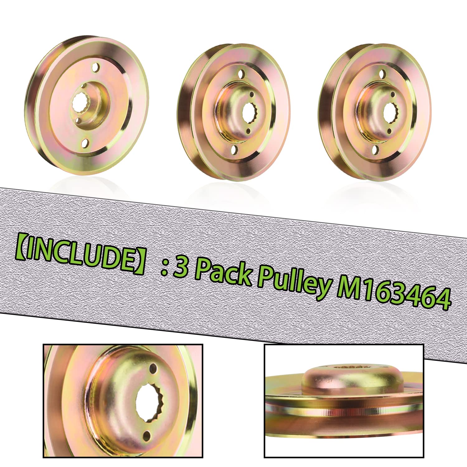 Amazon.com : DECKMAN M163464 Deck Spindle Pulley, Compatible with 